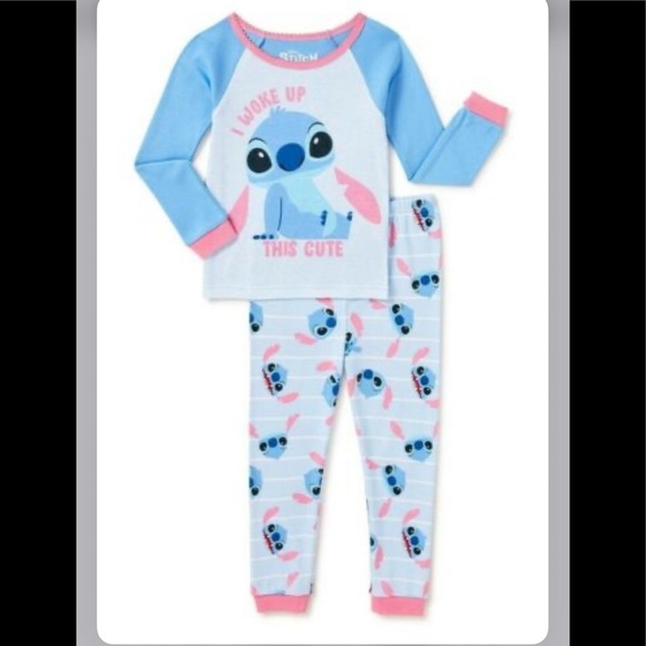 3T Lilo & Stitch Toddler Pajamas 2 piece PJ
set Long sleeve top & Pants Disney - Picture 1 of 3